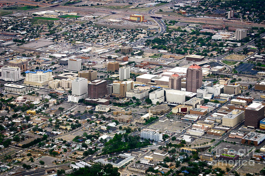 Aerial View of Albuquerque Photograph by Lawrence Burry
