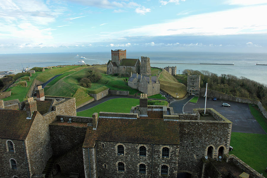 Castle Photograph - Aerial view of Dover Castle by Ashish Agarwal