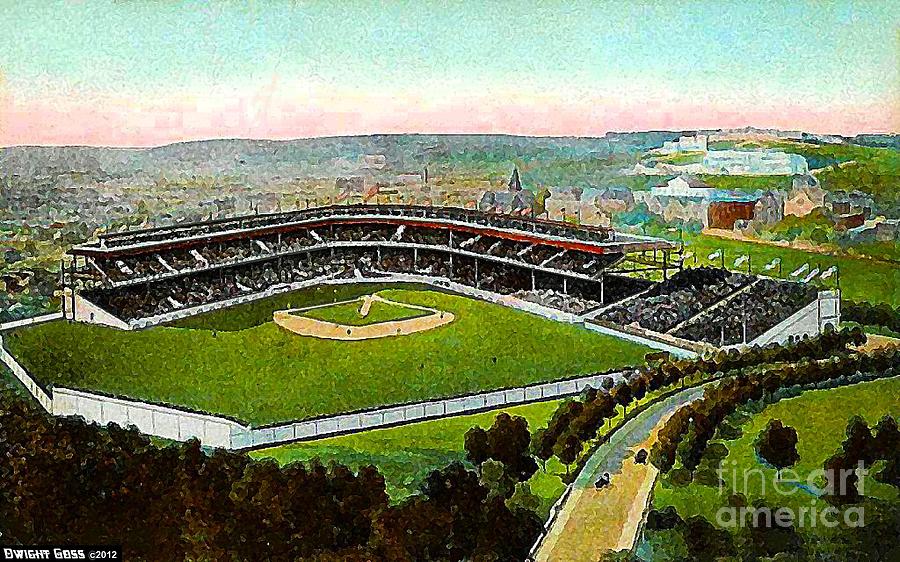 Aerial View Of Forbes Field In Pittsburgh Pa In 1910 by Dwight Goss