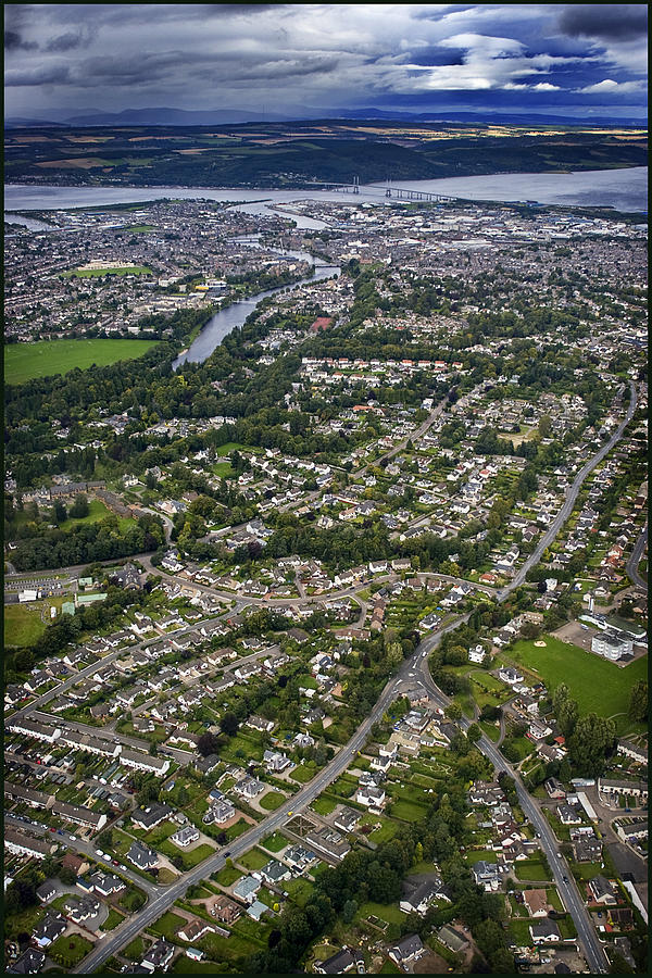 Aerial view of Inverness 2 Photograph by Joe Macrae