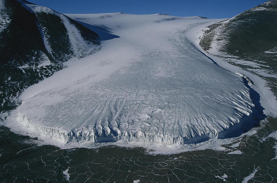 Aerial View Of Taylor Glacier Photograph by Maria Stenzel