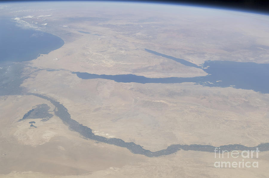Aerial View Of The Egypt And The Sinai Photograph