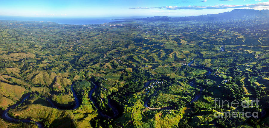 Jungle Photograph - Aerial View Of The Nadi River Winding by Michael Wood