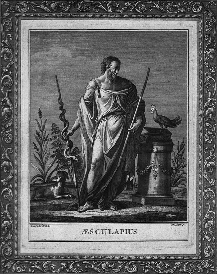 Aesculapius, Greek God Of Medicine Photograph by Everett