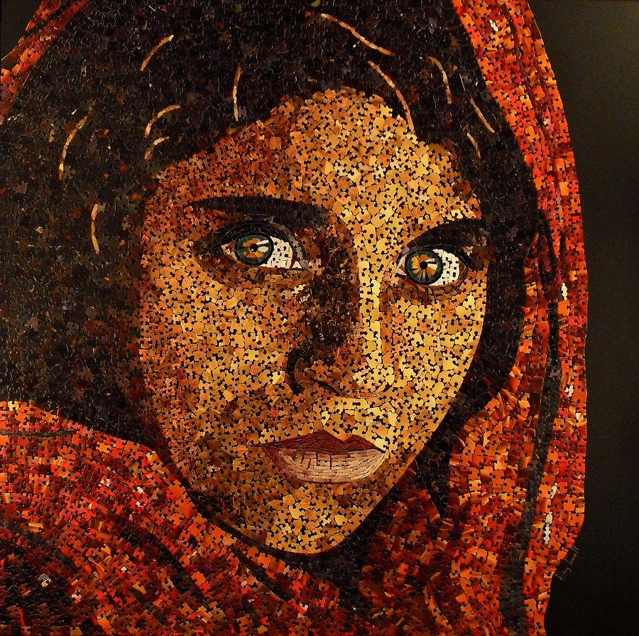 Afghan Girl II Mixed Media by Doug Powell