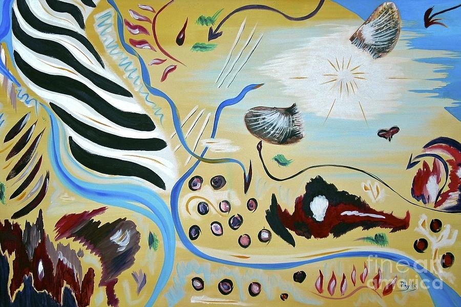 Africa Abstract Painting by Phyllis Kaltenbach