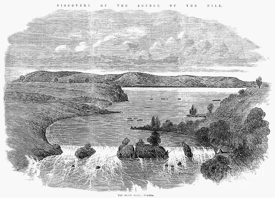 Africa: Ripon Falls, 1863 Photograph by Granger