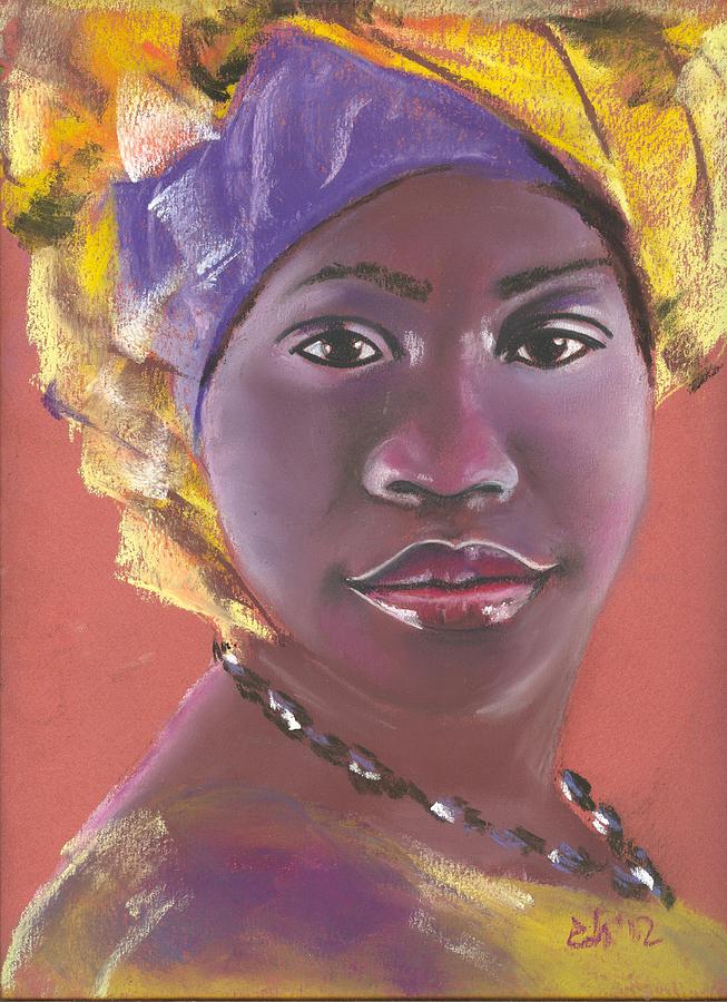 Africa Painting - African beauty by Elena Malec