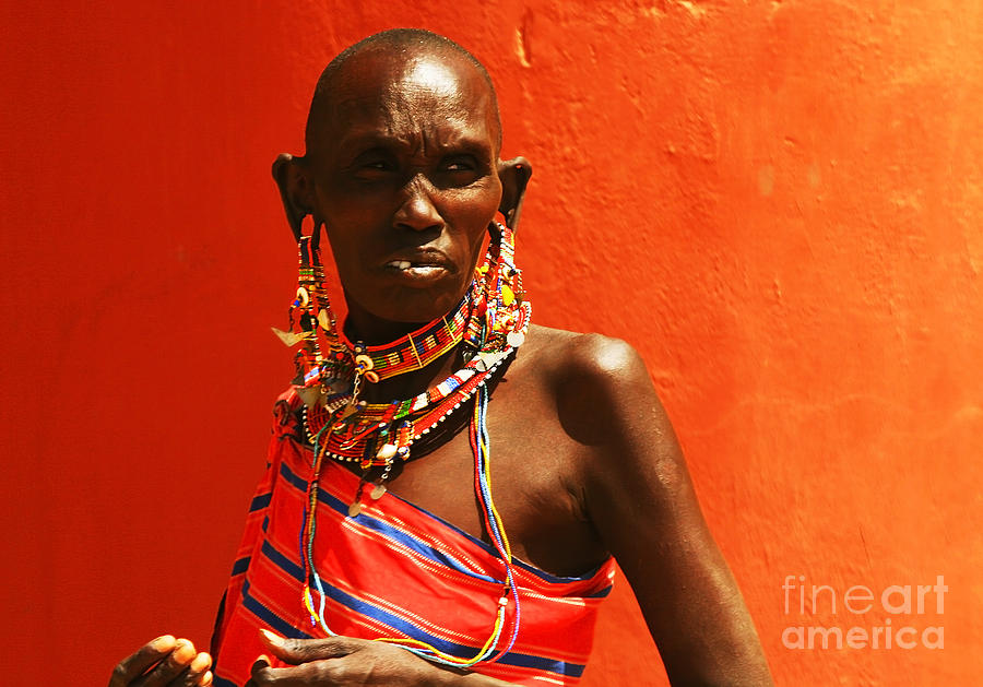 African lady Photograph by Anna Om