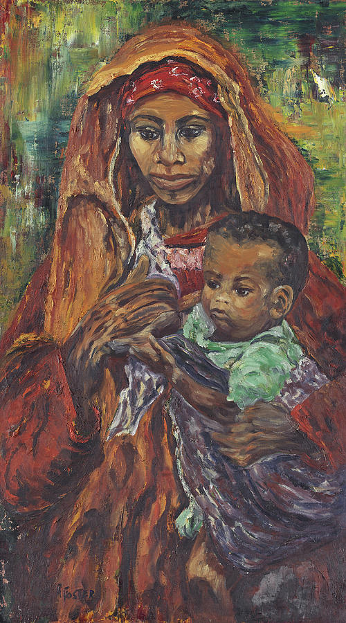 African Madonna Painting by Ruth G Foster - Fine Art America