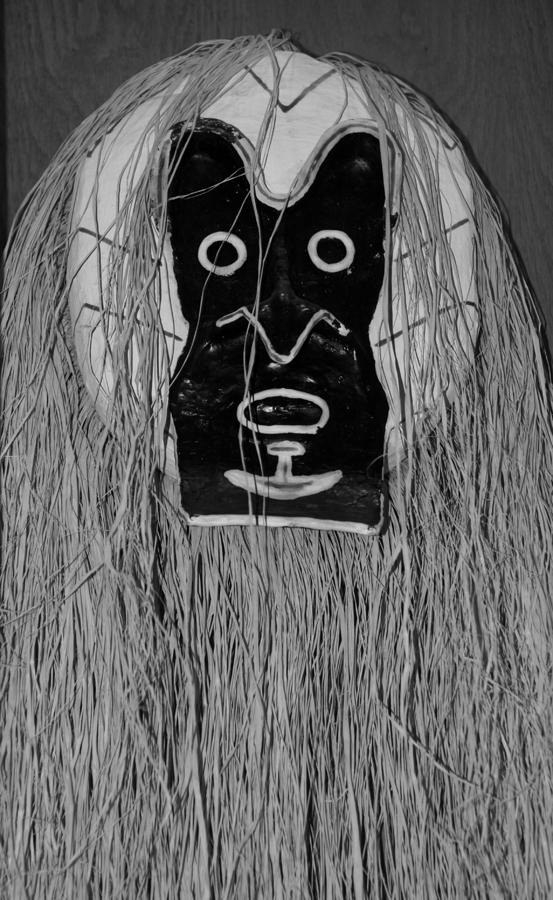 AFRICAN MASK in BLACK AND WHITE Photograph by Rob Hans