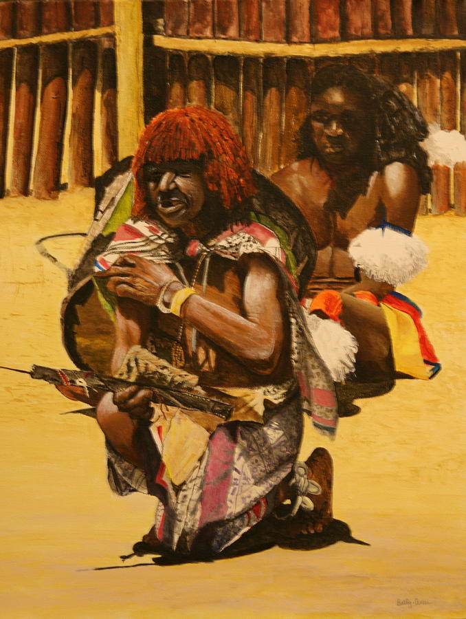 African men Painting by Betty-Anne McDonald
