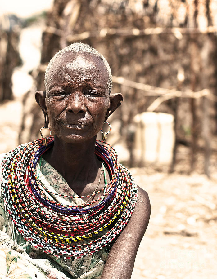 African Tribal Woman Photograph By Anna Om