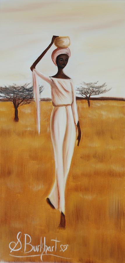 Nature Painting - African Woman by Shawna Burkhart