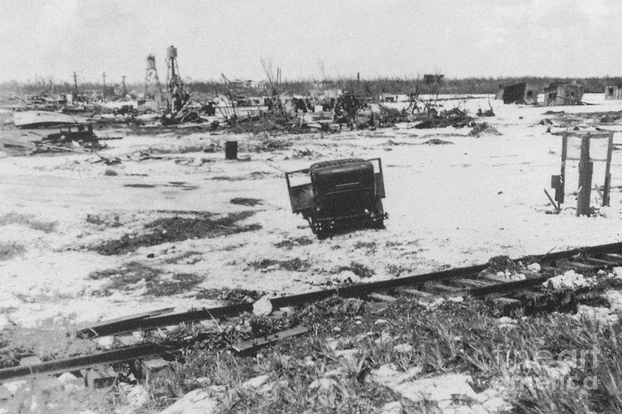 After 1935 Labor Day Hurricane, 2 Of 2 Photograph by Science Source