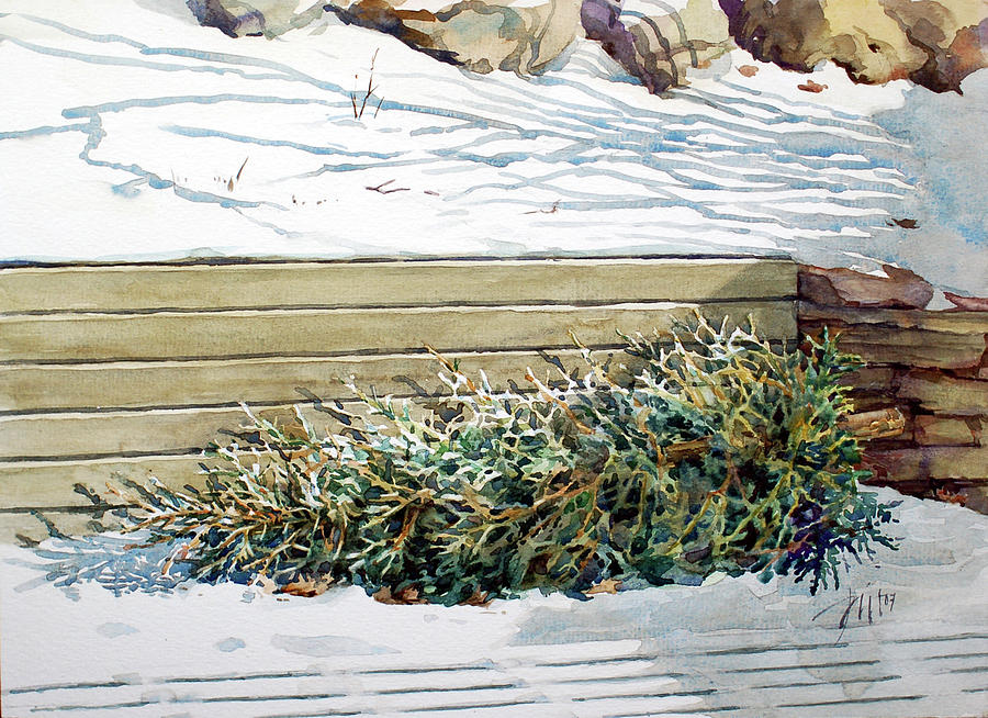 Winter Painting - After Christmas by Peter Sit Winter Painting - After Christmas by Peter Sit