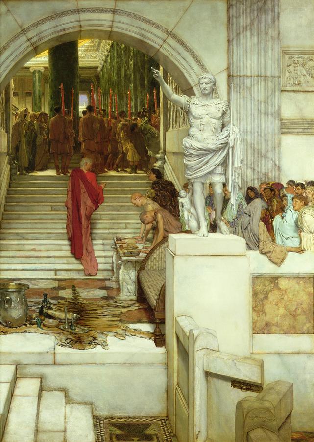 Architecture Painting - After the Audience by Lawrence Alma-Tadema