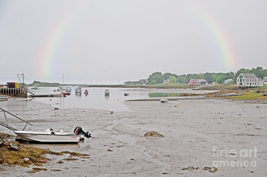 Boat Photograph - After The Rain Kennebunkport Maine by Anne Kitzman