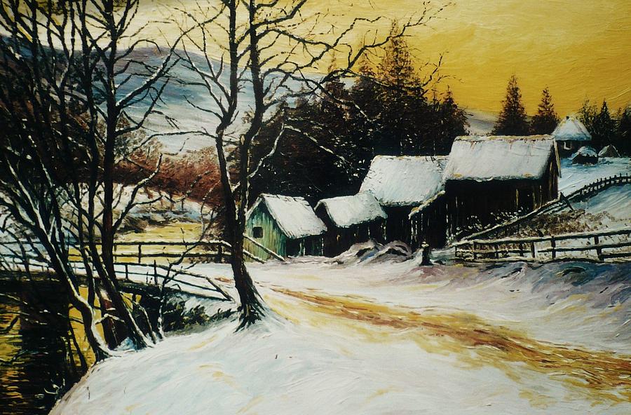After the snow Painting by Andrew Read