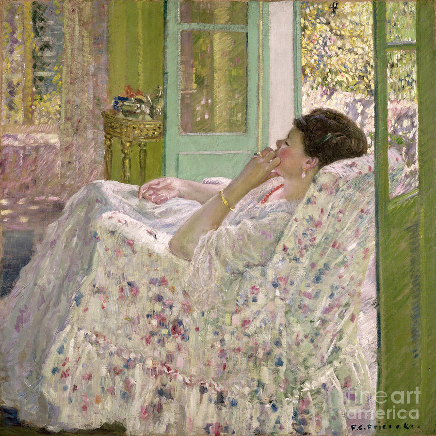 Afternoon, Yellow Room Painting by Frederick Carl Frieseke
