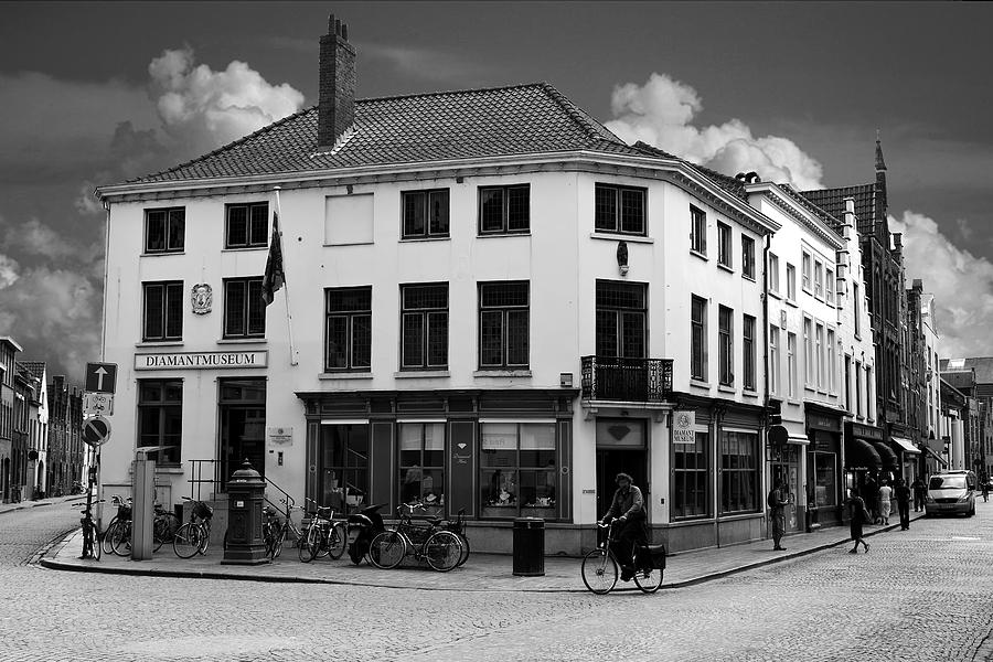 Bicycle Photograph - Afternoon in Brugge by Cecil Fuselier