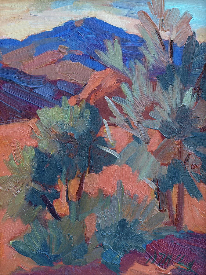 Afternoon Light - Santa Rosa Mountains Painting by Diane McClary