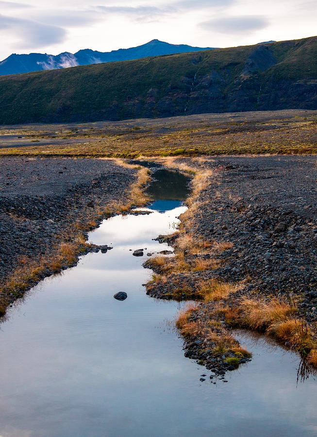 Afternoon reflection in Skaftafell Photograph by Levin Rodriguez