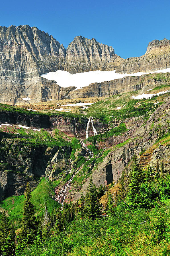 Glacier National Park Photograph - Against The Wall by Greg Norrell