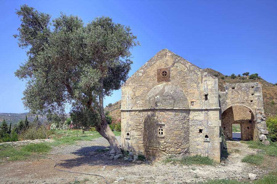 Chapel Photograph - Aghios Georgios Phalandras - Crete by Joana Kruse