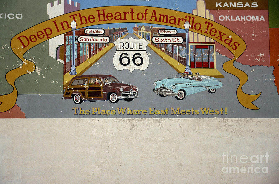 Aging Route 66 Mural  Photograph by Thomas R Fletcher