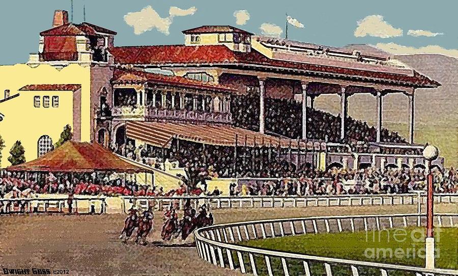 Agua Caliente Jockey Club And Racetrack In Tijuana Mex In 1930 Painting by  Dwight Goss - Pixels