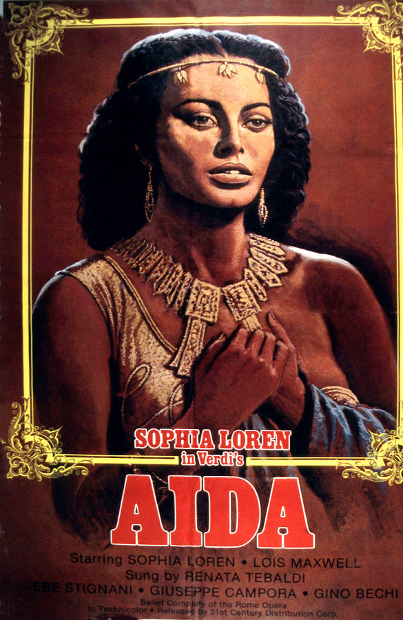 Movie Photograph - Aida, Sophia Loren, 1953 by Everett