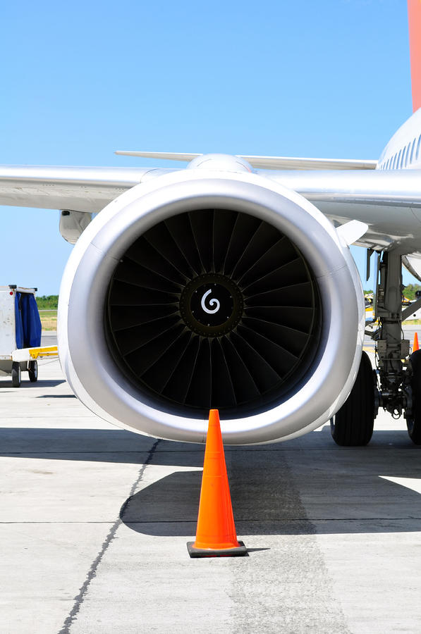 Air transportation. Jet engine detail. Photograph by Fernando Barozza ...