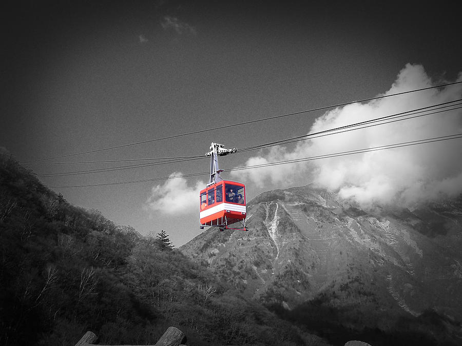 Mountain Photograph - Air Trolley by Naxart Studio