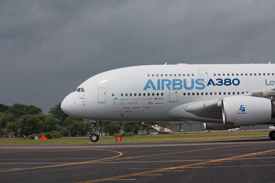 Airbus A380 Photograph by Shirley Mitchell