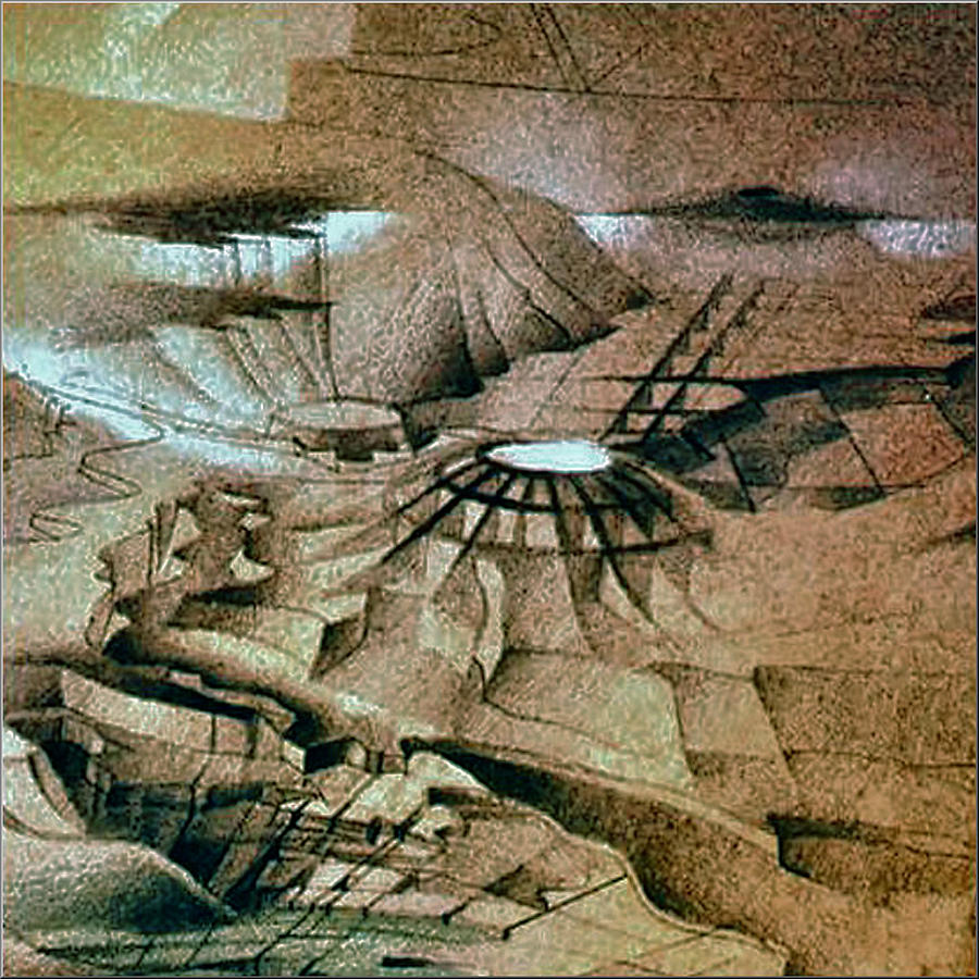 Alien Pastel - Airport2 1985 by Glenn Bautista