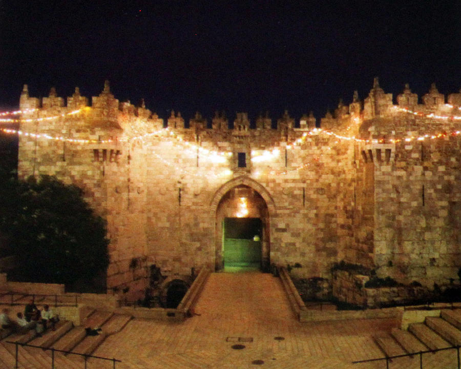 Jerusalem Photograph - Al Amoud Gate Jerusalem by Munir Alawi