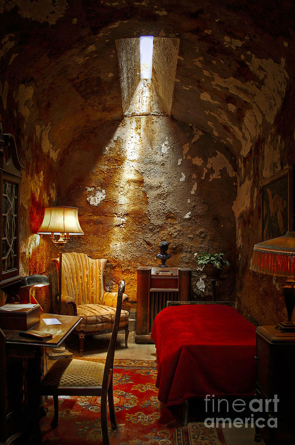 Eastern State Penitentiary Photograph - Al Capones Cell by Brenda Giasson