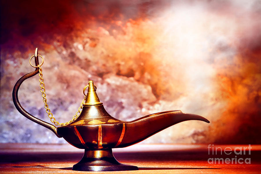 Lamp Photograph - Aladdin Lamp by Olivier Le Queinec