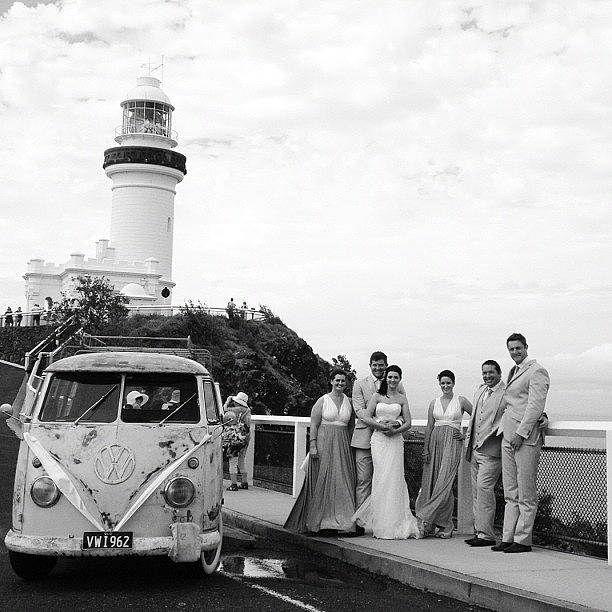 Kombi Photograph - Alana And Gregs Wedding #byronbay #vw by Glen Bryden