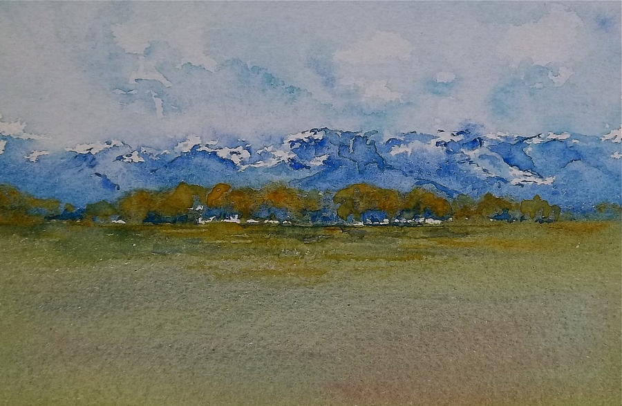 Alaska Range 5 Painting by Carolyn Doe