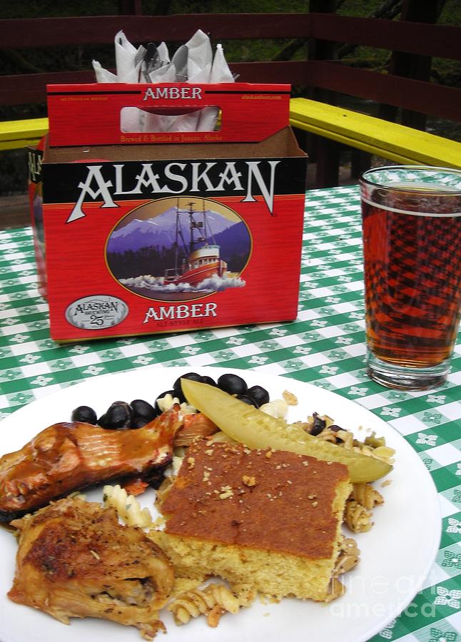Beer Photograph - Alaska Salmon Bake  by Snapshot Studio