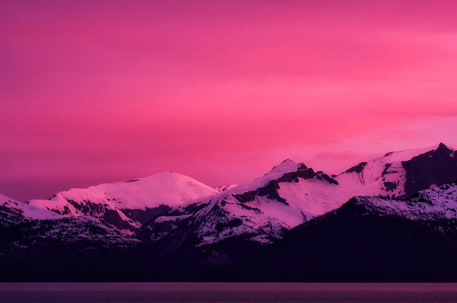 Alaskan Alpenglow Photograph by Jarrod Erbe