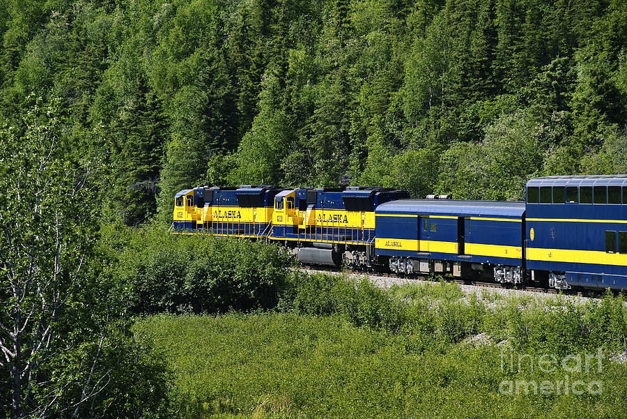 Train Photograph - Alaskan Train by John Greim