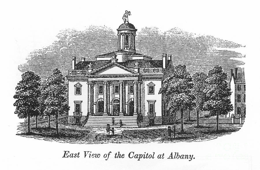 1841 Photograph - Albany, Ny: Capitol, 1841 by Granger