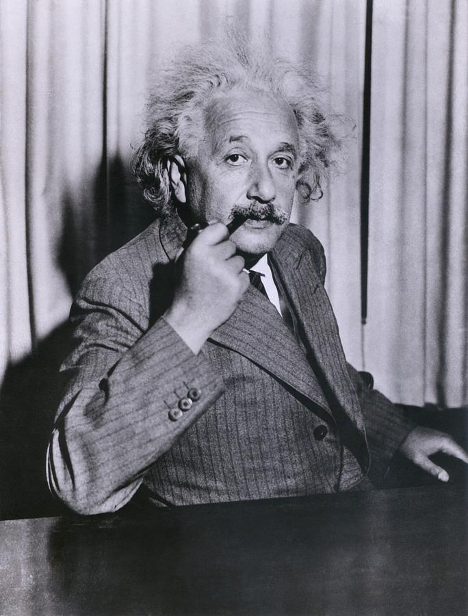 Portrait Photograph - Albert Einstein 1879-1955, Ca. 1935 by Everett