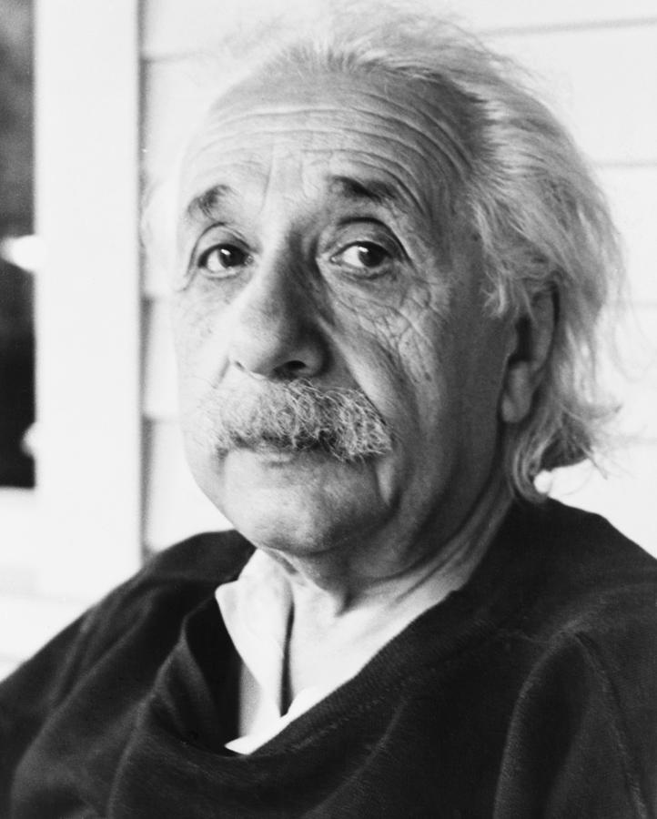 Portrait Photograph - Albert Einstein 1879-1955 In 1945.  In by Everett