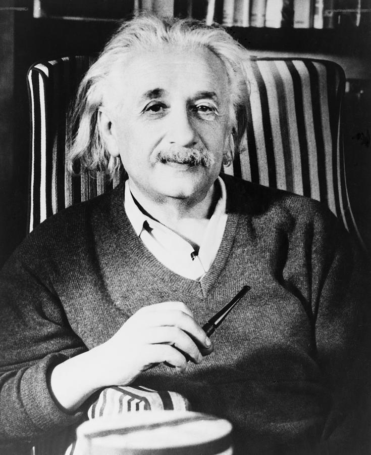 Portrait Photograph - Albert Einstein 1879-1955, The Most by Everett
