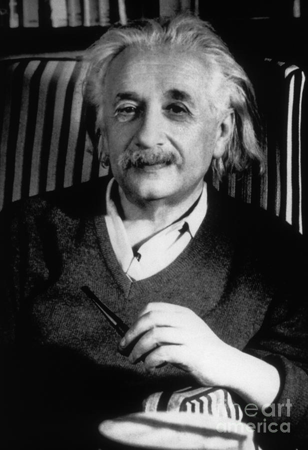 Albert Einstein, German-american Photograph by Science Source