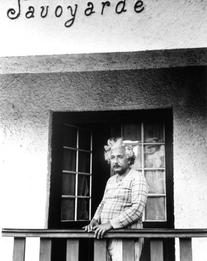 Albert Einstein Photograph - Albert Einstein Shortly After Fleeing by Everett